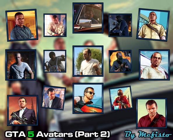 Аватарки GTA 5 (часть 2) (GTA 5 Avatars. Part 2)