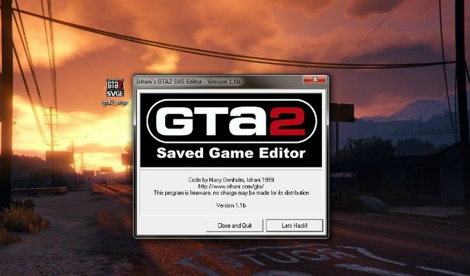 Ishani's GTA2 SVG Editor v.1.1 - Редактор сохранений
