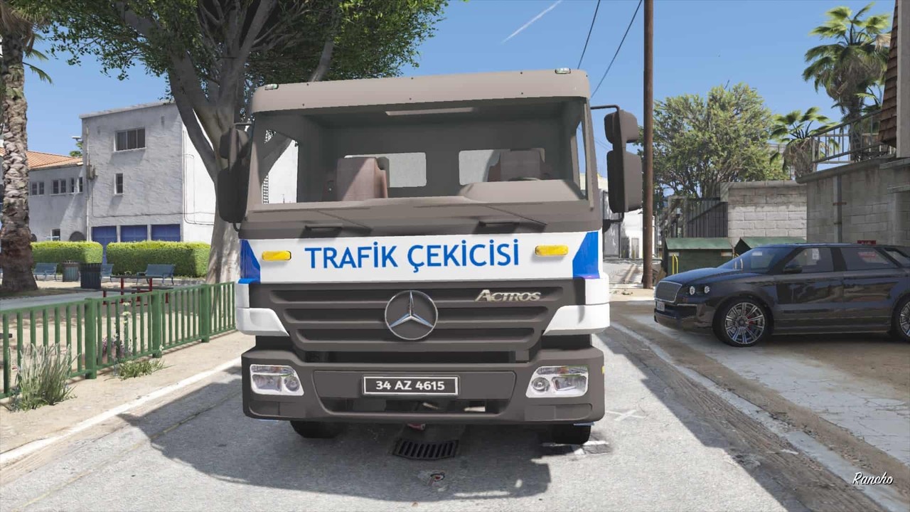 Mercedes Benz Actros FlatBed – Turkish Traffic Tow Truck 1.2