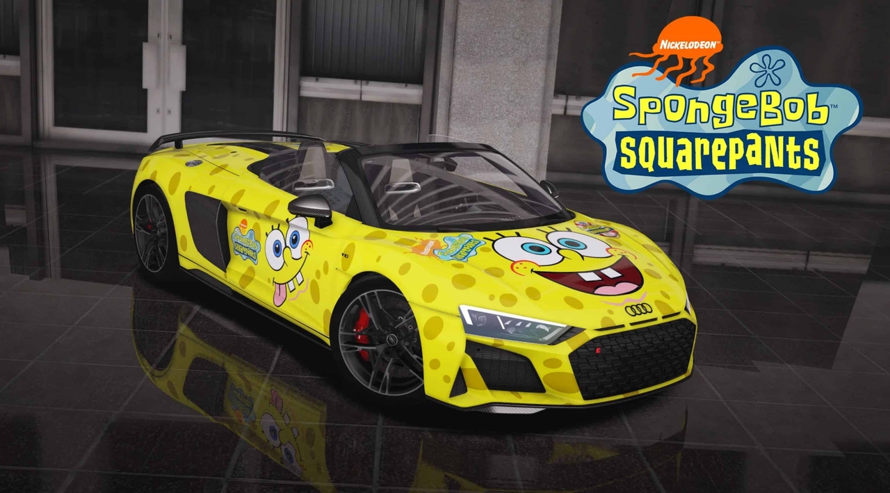 2020 Audi R8 Spyder SpongeBob SquarePants livery