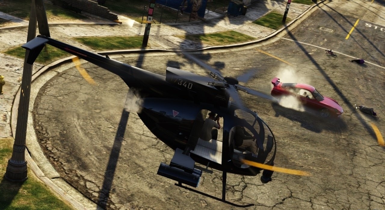 Огонь с вертолета